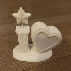 Department 56 :Ivory "I Love" Retired. 56.69320. Vintage 2002